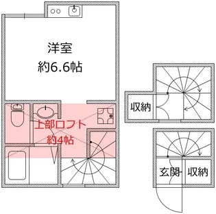 ランドプレックス三軒茶屋【3階】の間取り