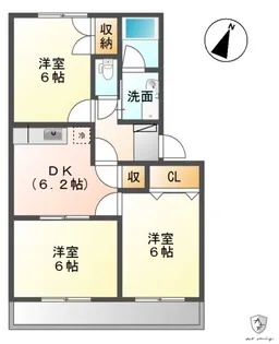 グリーンヒルズ大畑【1階】の間取り