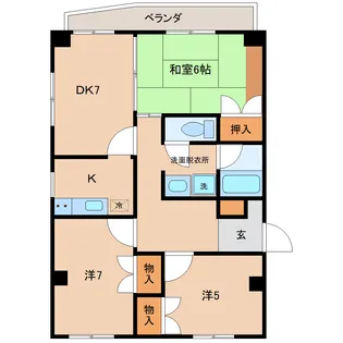 コーヌコピア【2階】の間取り