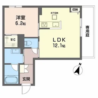 Balloonflower North【1階】の間取り