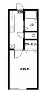 第二和良比ハイツ【1階】の間取り