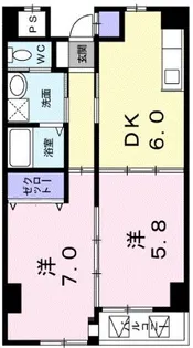 グラン・リッツ上浜【1階】の間取り