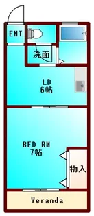 セジュール沖浜【2階】の間取り