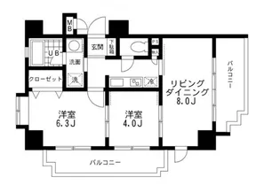 レジディア文京本郷【9階】の間取り
