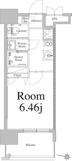 エンクレスト天神LIFE【3階】の間取り