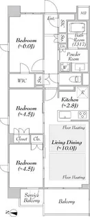 ザ・レーベン上杉三丁目【6階】の間取り