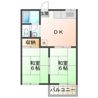 サンパーク松原【2階】の間取り