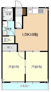 サンライズ棚橋【1階】の間取り