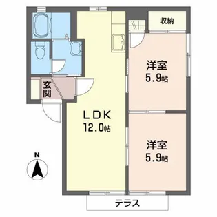 フォーレス【1階】の間取り