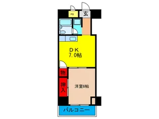 ト-カンマンション東梅田【5階】の間取り