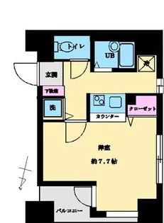 メインステージ六本木【3階】の間取り