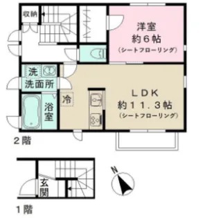 Bonne riviere【2階】の間取り