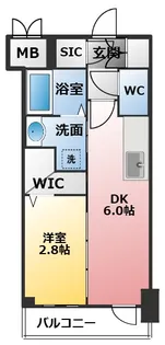 エステムコート名古屋TWIN EAST【7階】の間取り