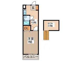 アリビオK II【1階】の間取り