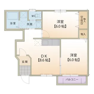 パークメゾン【1階】の間取り
