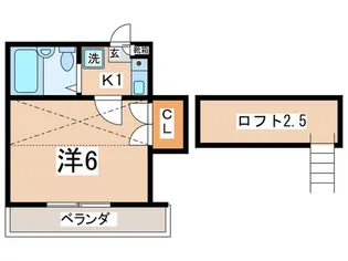 パレス平塚【2階】の間取り