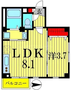 シルフィード【3階】の間取り