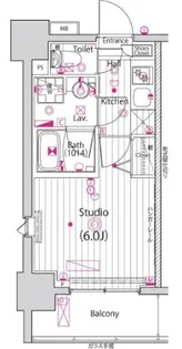 ガーラ・プレシャス高輪台【10階】の間取り