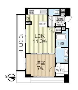 ファミール上杉アンシェール 702【7階】の間取り