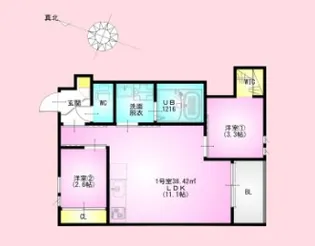 REGALEST KB 土呂駅前【3階】の間取り