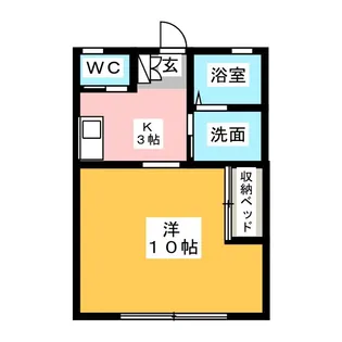 モアハウス磐田【1階】の間取り