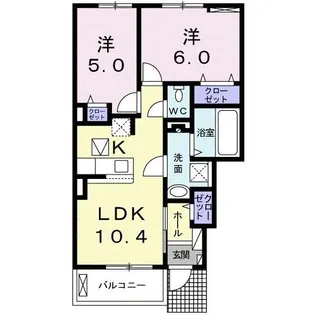 サンライズ・ネクスト【1階】の間取り