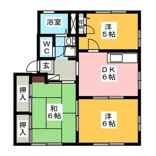 メゾンアデュスタム【1階】の間取り