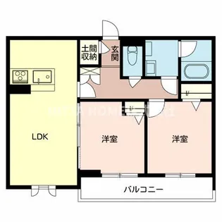 ベレオMOE【1階】の間取り