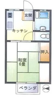 大野ハイツ【2階】の間取り