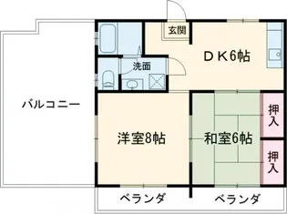 タオノガーデンハウス【2階】の間取り