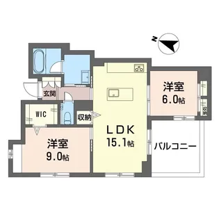 ルルブラン【1階】の間取り