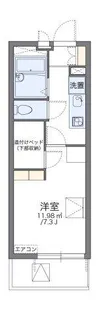レオパレスイン福知山【3階】の間取り