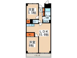 ヒロック藤が丘II【2階】の間取り
