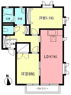 グランパルクD【2階】の間取り