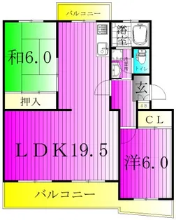ニチメン第二柏ハイツ1【2階】の間取り