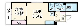 アリアラクス【2階】の間取り