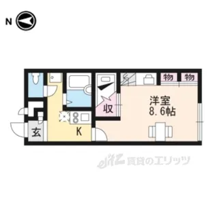 レオパレスシャルマンコート【1階】の間取り