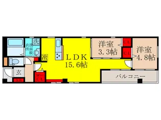 VEINZ SUITA【6階】の間取り