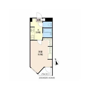 アプリーレ京町【2階】の間取り