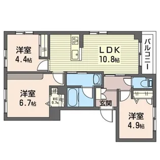 ハイム ウィンストン【2階】の間取り