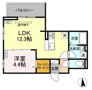 D’Bress横濱岸根公園I【3階】の間取り