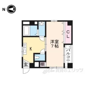 コーポ東福寺【2階】の間取り