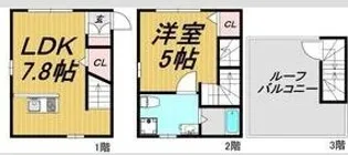 LECOCON江南【1階】の間取り