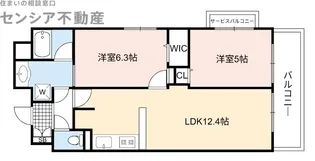 エステムコート京橋セレブIポーラスター【9階】の間取り
