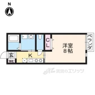 CAラ・フォート【2階】の間取り