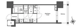 LIBR GRANT 西新宿WEST【4階】の間取り