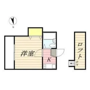 パレス六名【1階】の間取り