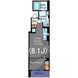 エムジェイプレイス目黒【3階】の間取り