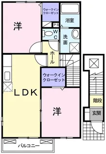 プレッソグリーンレイクII【2階】の間取り