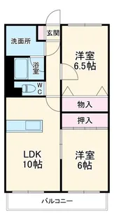 アンソレイユII【2階】の間取り